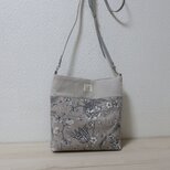 フランスコットンボタニカル柄Ｂショルダートートバック