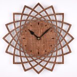 木の壁掛け時計A ダリア（木製ウォールクロック）