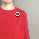 monolog 惑星ブローチ typeC BK/WHT