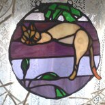 サンキャッチャー　「ひるねねこ」