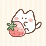 【布小物】猫といちご