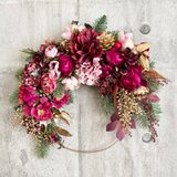 Rose & Dahlia ring wreath III