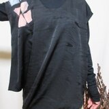 チュニック銘仙と地紋の着物