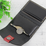 本革 コンパクトミニウォレット ♪Black♪