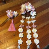 つまみ細工のかんざし