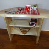 杉耳付きサイドテーブル　Ｗ－７