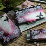 【送料無料】匠の技！和柄コンパクトミラー「阿」