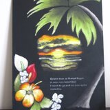 チョークアート　Sunset Beach