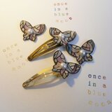 和テイストのモダン柄ピン