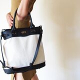 2 way レザー＆キャンバスバッグ