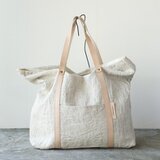 mormyrus linen tote (M) NAT