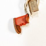 レザー編み上げブーツネックレス<オレンジ>