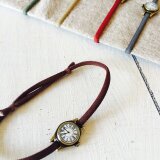 時計のヘアゴム ブラウン