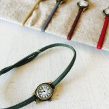 時計のヘアゴム グリーン