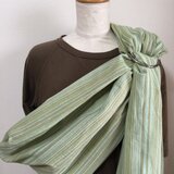 みど様専用  スリングしじら黄緑