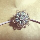 ビーズ刺繍 チョーカートップ