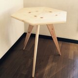 六角節テーブル(ナチュラルシンプルカフェ)