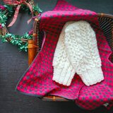 オーガニックウールのふんわりミトン