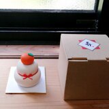 新バージョン【受注制作】木の鏡餅（小）　お餅はホワイト ♪