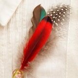 ※オーダー受注：再出品※　アンサーフェザー（ブローチ⑧）