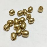 インド製 真鍮ビーズ 樽型