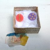 キャンディーピンクとパープル ピアス。