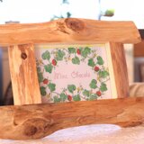 熊野産ヒノキ・２Ｌサイズの写真たて・額・フォトフレームです。