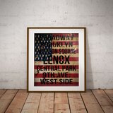 バスロールサイン星条旗　POSTER