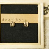 鹿の角のピアス*deer bone*