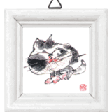 ミニ額ネコN-mi0002