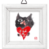 ミニ額ネコN-mi0023