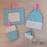 受注 入園 ポンポン ポケット レッスンバッグ トートバッグ 北欧