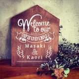 オーダーメイド＊ヴィンテージウッドのウェルカムボード