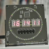 【Digital:Pendulum】 Circle Clock （Type Clear）