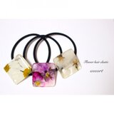 押し花スクエアヘアゴムアソート♡