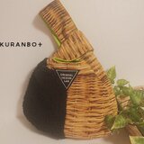 ワンハンドルまるバッグ＊バスケット＆しろボア＊ピンク