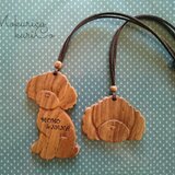 【Y様 オーダー木製バッグチャーム】(トイプードル)