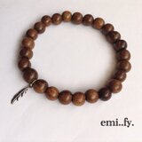 wood braceletの画像