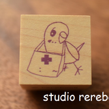 インコの病院の予約時間を記入できるスタンプ・はんこ