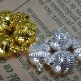 マグネットスクラブ１０ミリ、金色、４個組