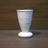 白釉線描ゴブレット（小）