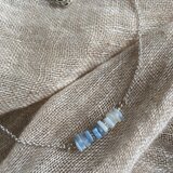 ブルーオパールのディスクネックレス