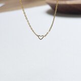 K10 小さいハートのネックレス｜送料無料