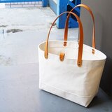 たっぷり容量6号帆布のトートバッグ～生成（尾道帆布）～