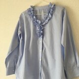 ブラウス  フリル