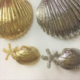 ヒトデ＆貝のコンチョ