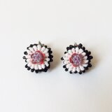 イヤリング〖ミニほわほわお花〗
