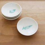 豆皿　葉っぱ模様 5枚組