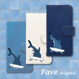 iPhone手帳型スマホケース (シュモクザメ)