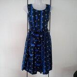 ★9800→6800訳アリ★夜空のワンピ★コットン100%★リゾート＆通勤エレガンス★